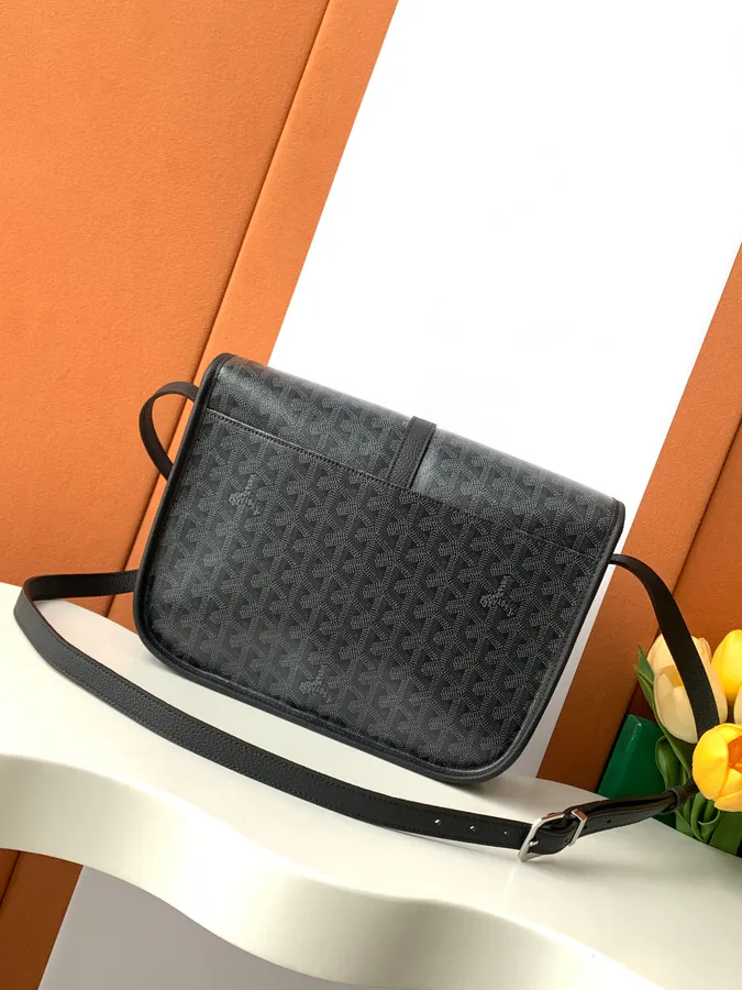 JET BLACK BEEDERE Messenger Bag