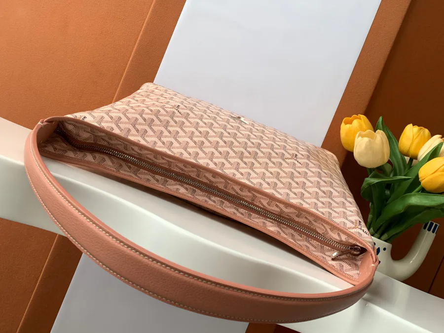 BOHEME HOBO Bag Goyardine Canvas with Rainbow Shine