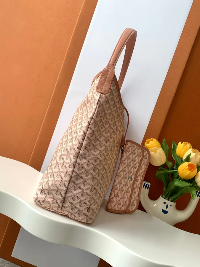 BOHEME HOBO Bag Goyardine Canvas with Rainbow Shine