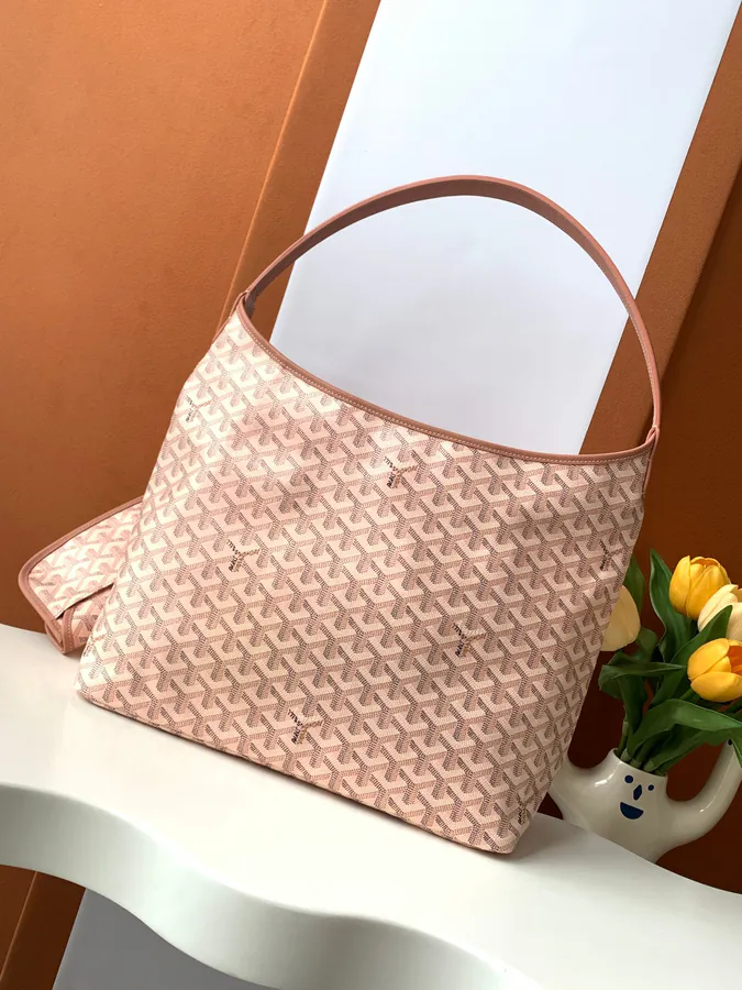 BOHEME HOBO Bag Goyardine Canvas with Rainbow Shine