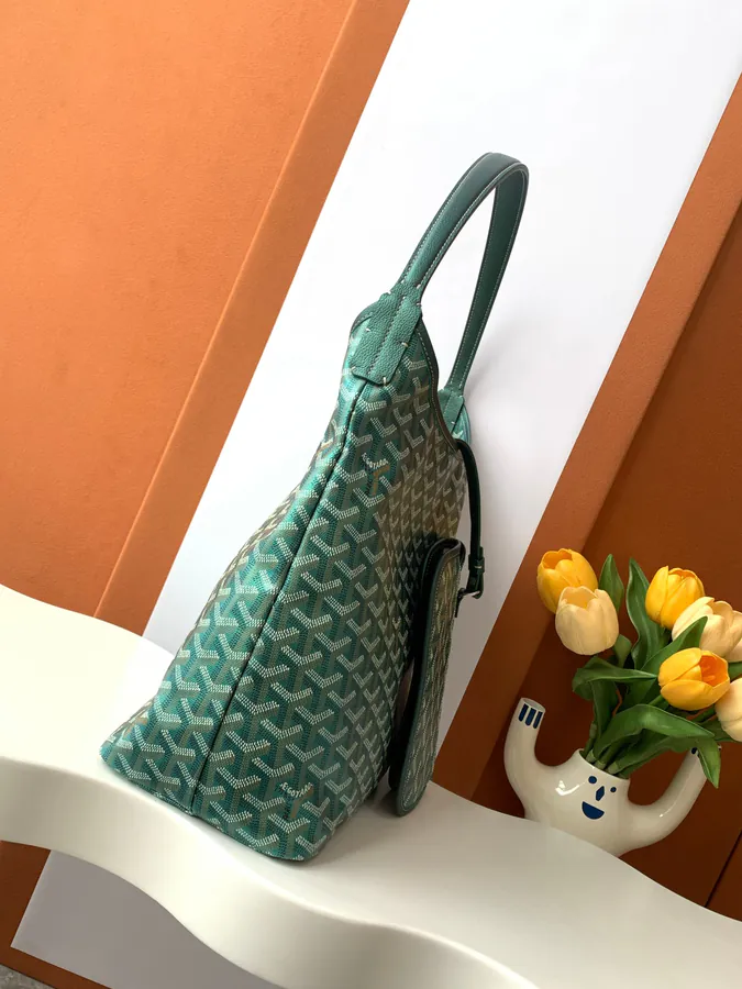 BOHEME HOBO Handbag Unique Goyardine Canvas with Rainbow Shine