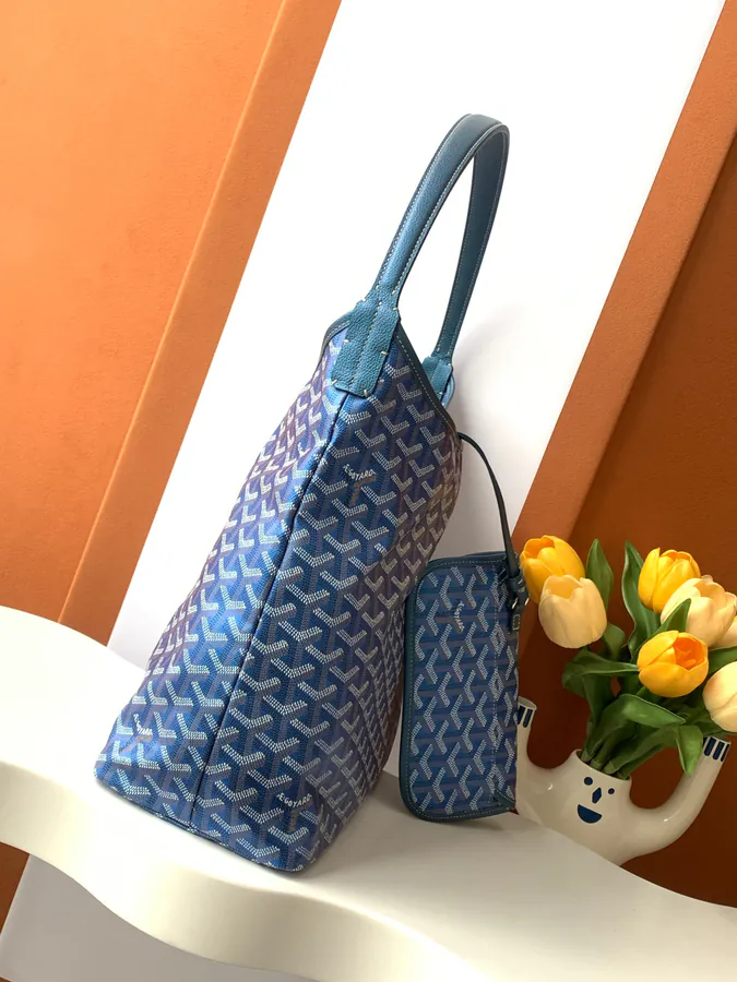 BOHEME HOBO Handbag Goyardine Canvas with Rainbow Shine