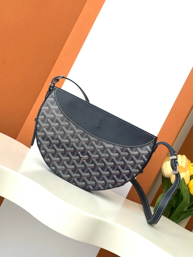 Hironnelle Moon Bag Elegant Half Moon Shape