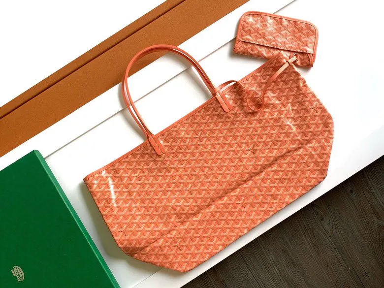 Saint Louis Large Tote Bag with Goyardine Canvas and Cotton Linen