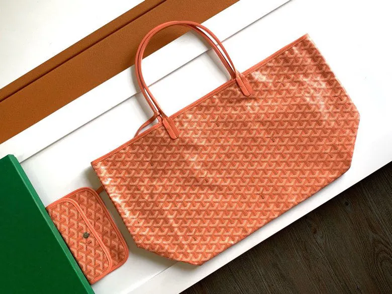 Saint Louis Large Tote Bag with Goyardine Canvas and Cotton Linen