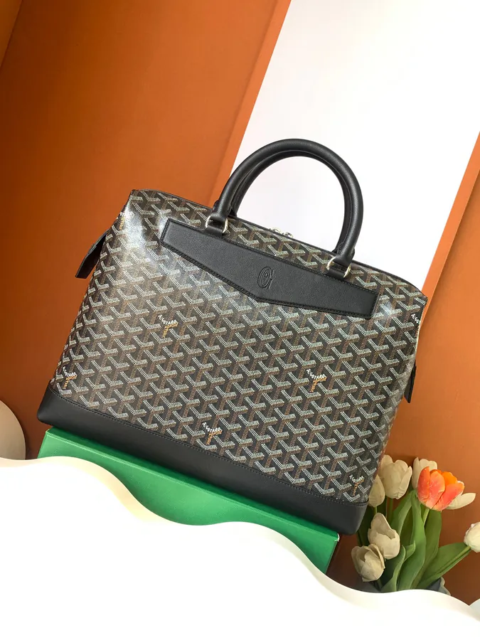 Cisaln Briefcase Goyard Travel Art