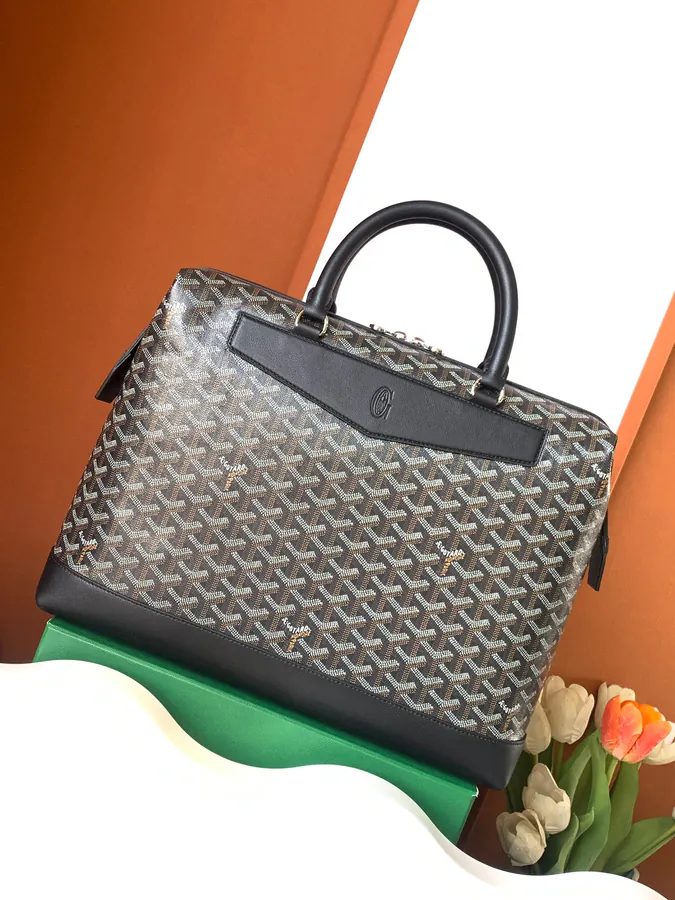 Cisaln Briefcase Goyard Travel Art