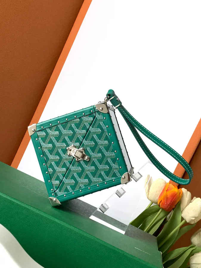 DE Cube Bag with Goyardine Canvas Y Pattern