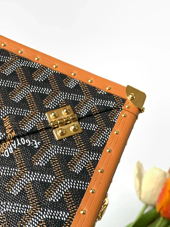 DE Cube Bag with Goyardine Canvas Y Pattern