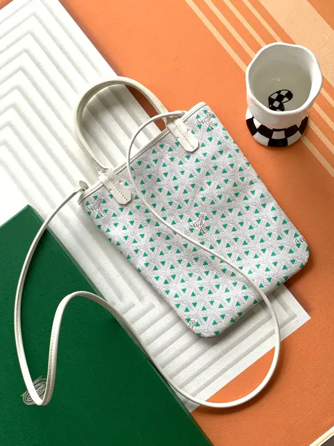 Green Turquoise & Crown Personalized Bag