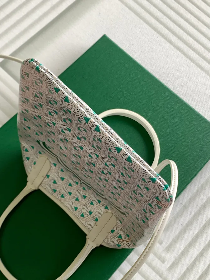 Green Turquoise & Crown Personalized Bag