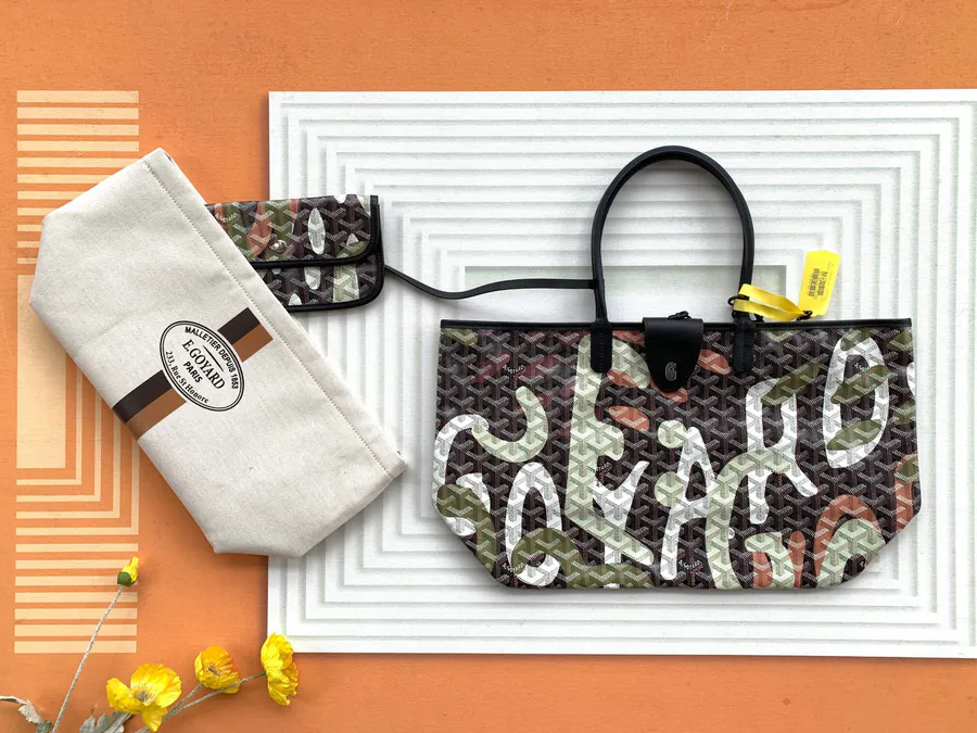 Goyard Limited Edition Autumn Camouflage Saint Louis Small Tote