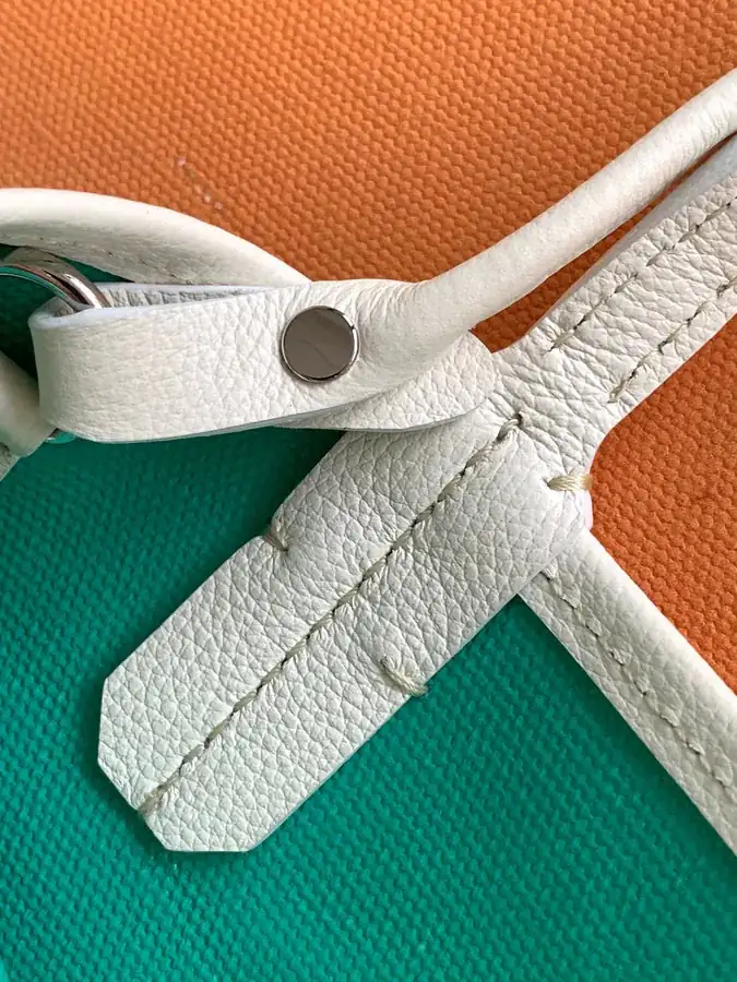 Green Turquoise & Triangle Logo Custom Edition Bucket Bag