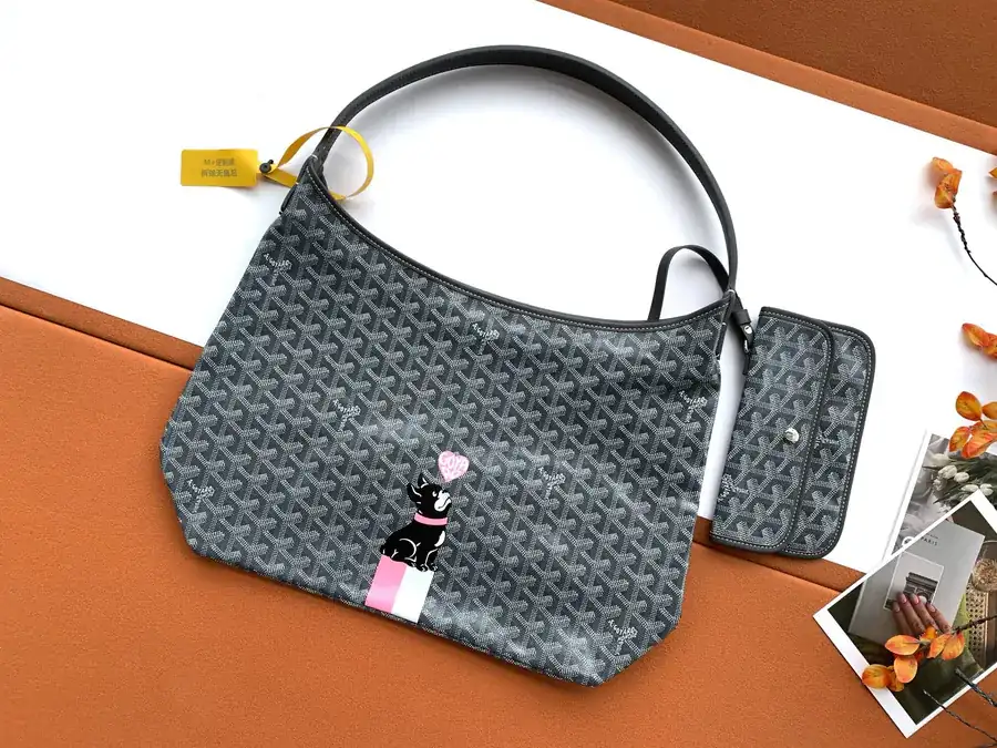 Goyard Hobo Bag with Heart Design