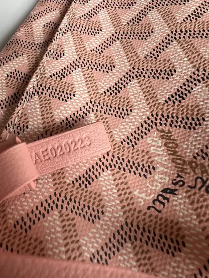 Goyard Hobo Shopping Bag with Grained Calfskin and Matching Goyard Pattern