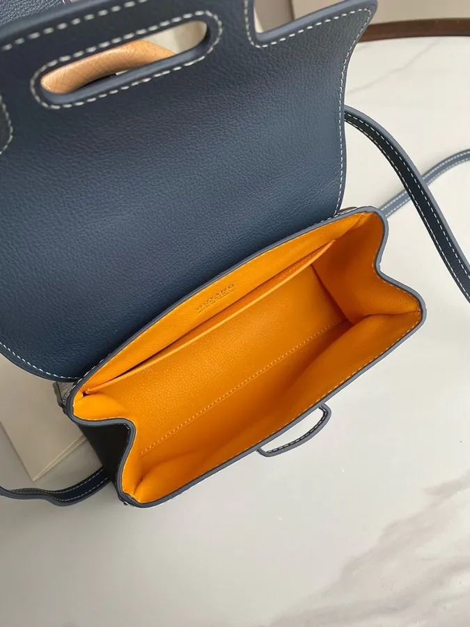 Goyard Saigon Small Bag with Wooden Handle