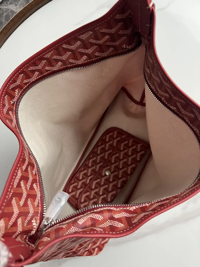 Goyard Hobo Shopping Bag Semi Handmade, Grained Calfskin