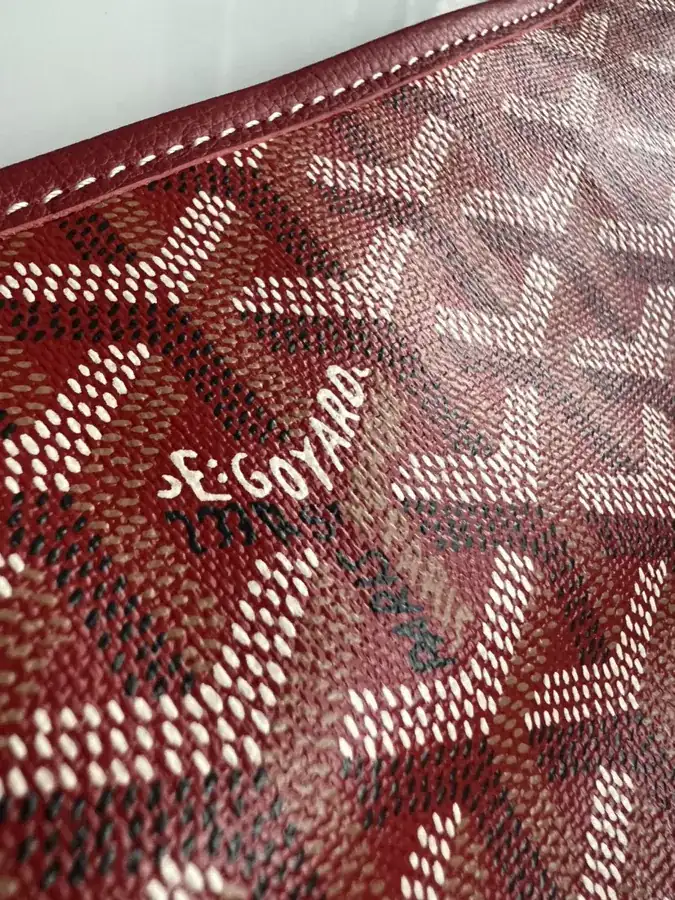 Goyard Hobo Shopping Bag Semi Handmade, Grained Calfskin