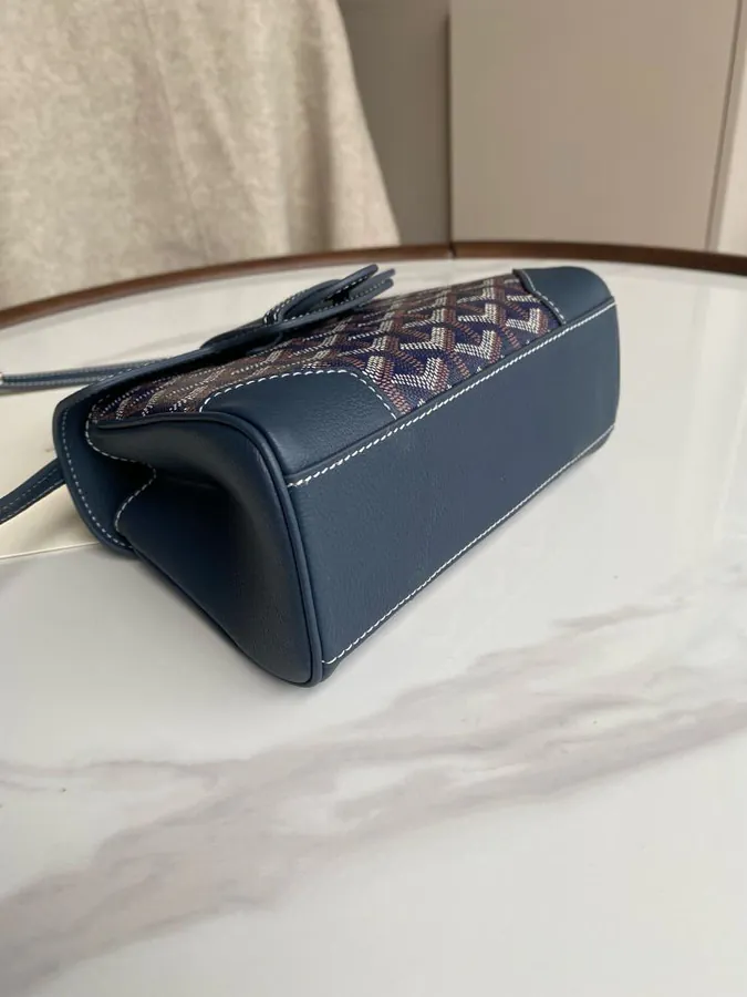 Goyard Saigon Small Handbag with Wooden Handle