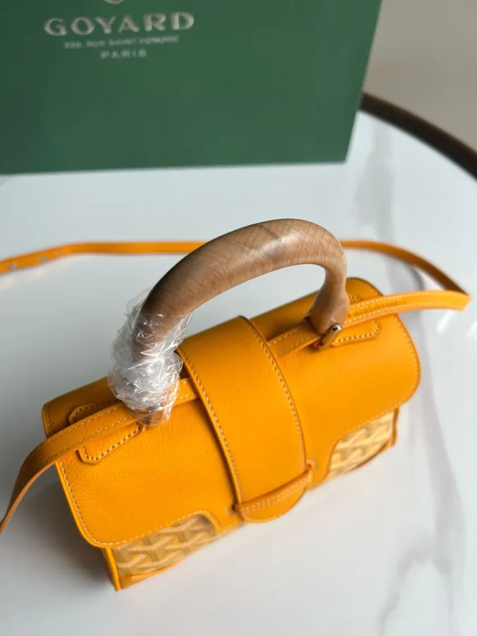 Goyard Saigon Mini Bag with Wooden Handle