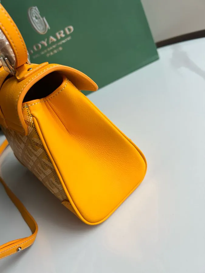 Goyard Saigon Small Handbag with Wooden Handle