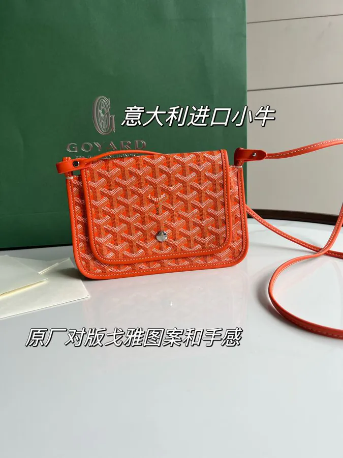 Goyard Envelope Bag Premium Italian Calfskin, Adjustable Strap