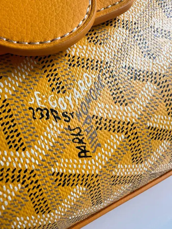 Goyard Saigon Small Handbag with Wooden Handle