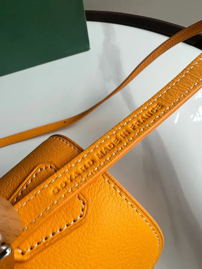 Goyard Saigon Small Handbag with Wooden Handle