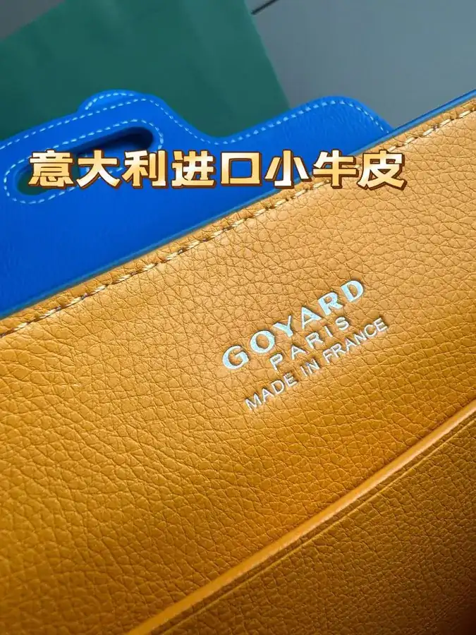 Goyard Saigon Small Handbag with Wooden Handle