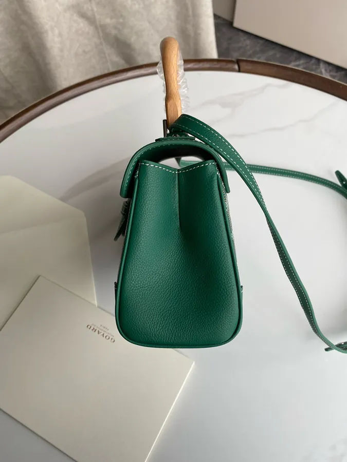 Goyard Saigon Small Bag with Wooden Handle