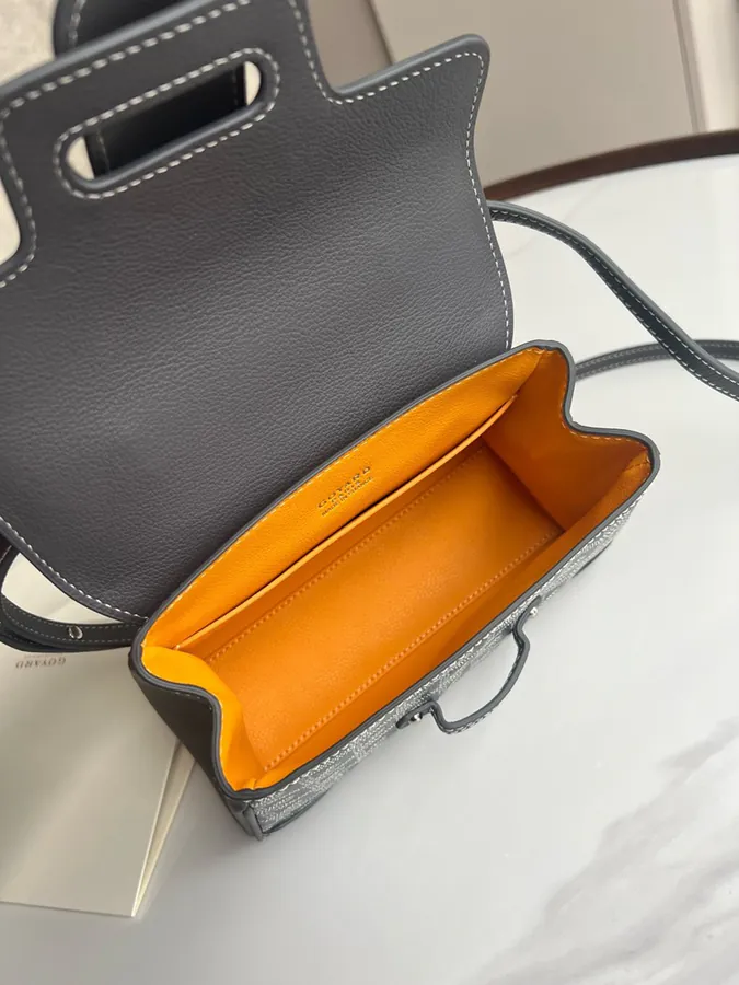 Goyard Saigon Small Bag with Wooden Handle