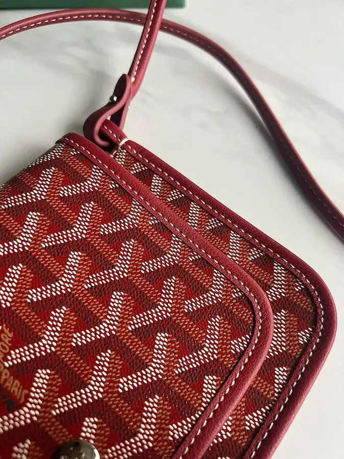 Goyard Envelope Bag Premium Italian Calfskin, Adjustable Strap, Daily Use