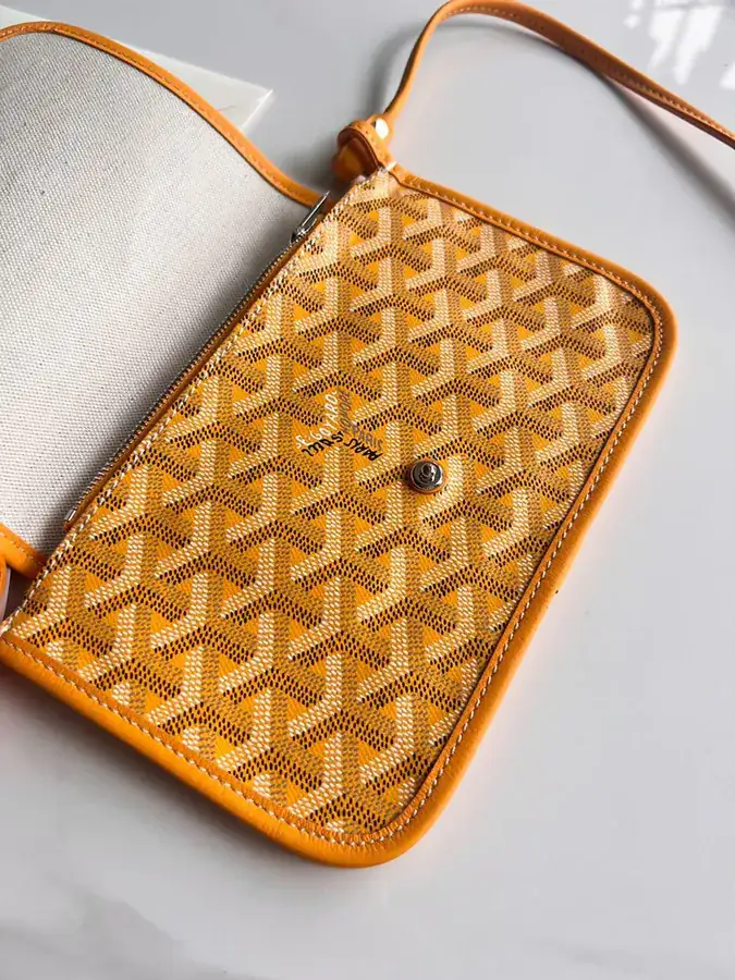 Goyard Envelope Bag Premium Italian Calfskin, Adjustable Strap, Versatile Design