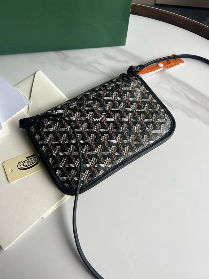 Goyard Envelope Bag Premium Italian Calfskin, Adjustable Strap, Versatile Carry