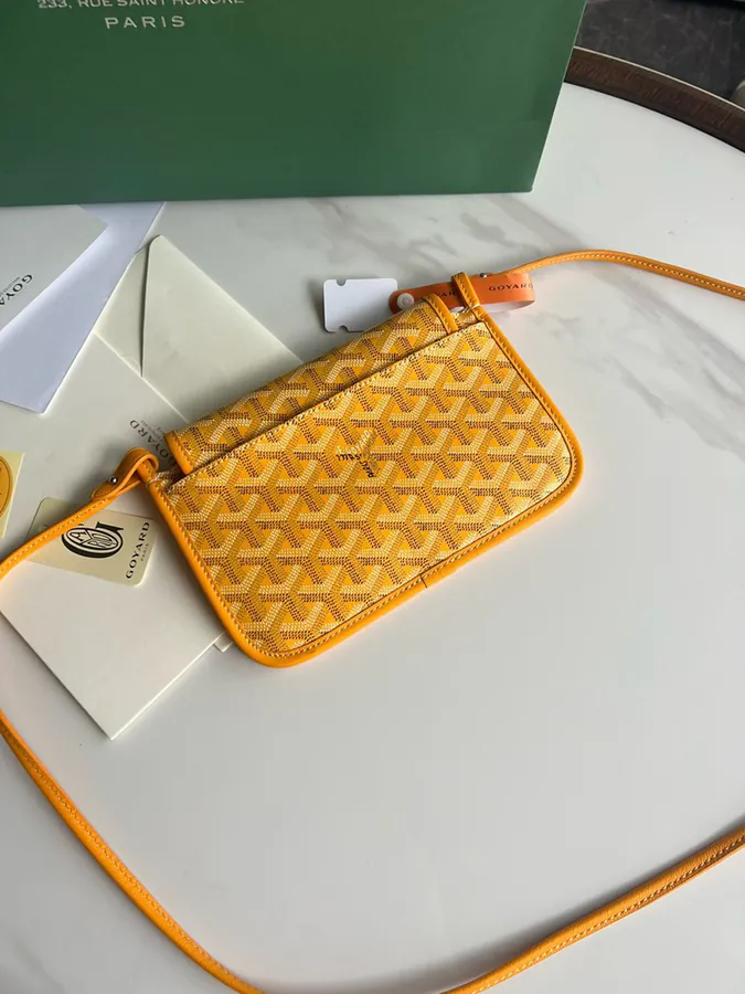 Goyard Envelope Bag Premium Italian Calfskin, Adjustable Strap, Versatile Design