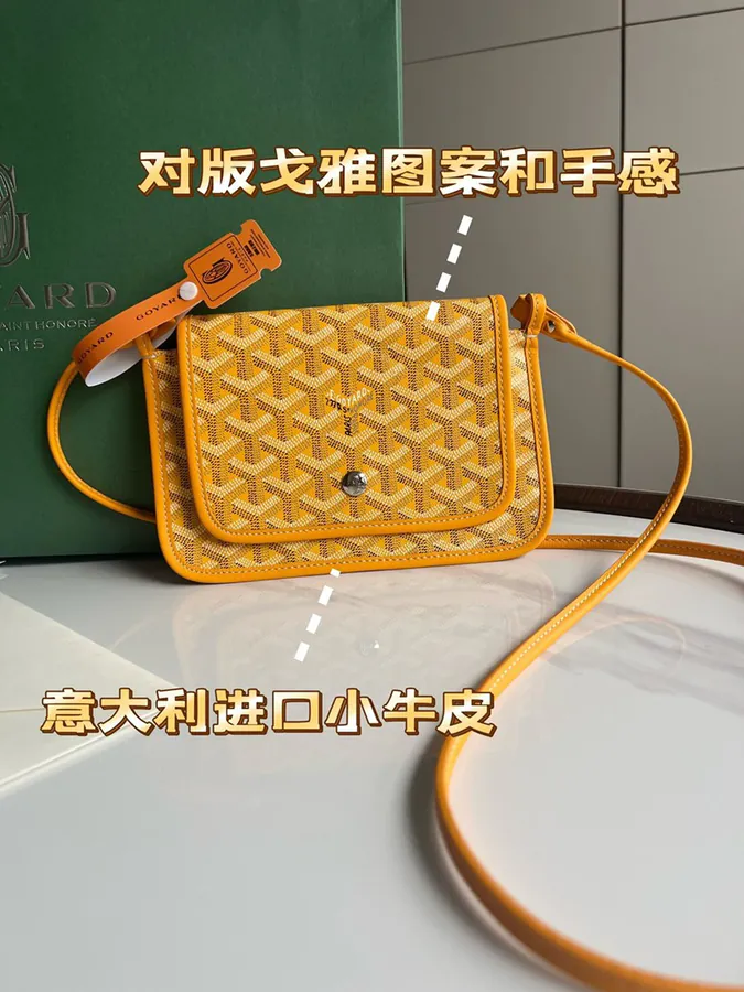Goyard Envelope Bag Premium Italian Calfskin, Adjustable Strap, Versatile Design