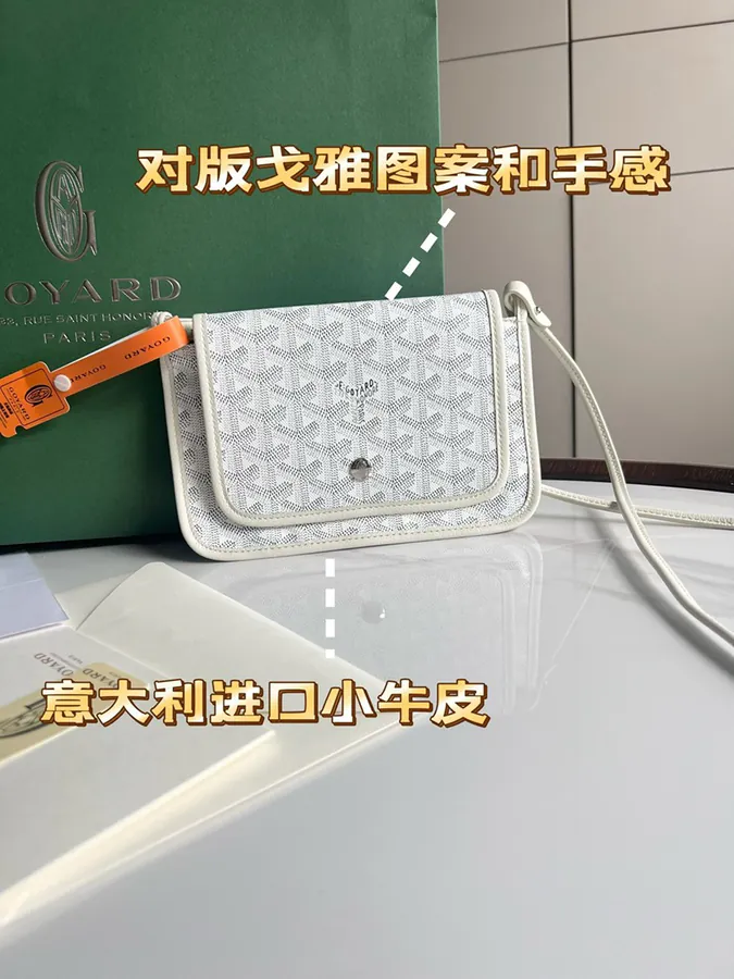 Goyard Envelope Bag Premium Italian Calfskin, Adjustable Strap, Versatile Design