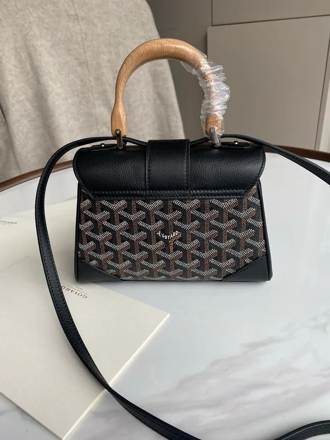 Goyard Saigon Small Bag with Handcrafted Wooden Handle