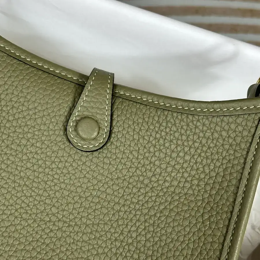 Evelyne Mini Crossbody Bag Semi Handmade Togo Calfskin