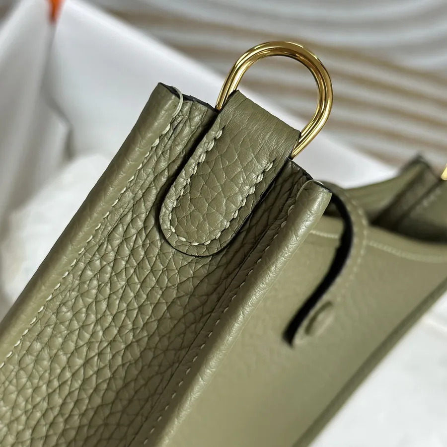Evelyne Mini Crossbody Bag Semi Handmade Togo Calfskin