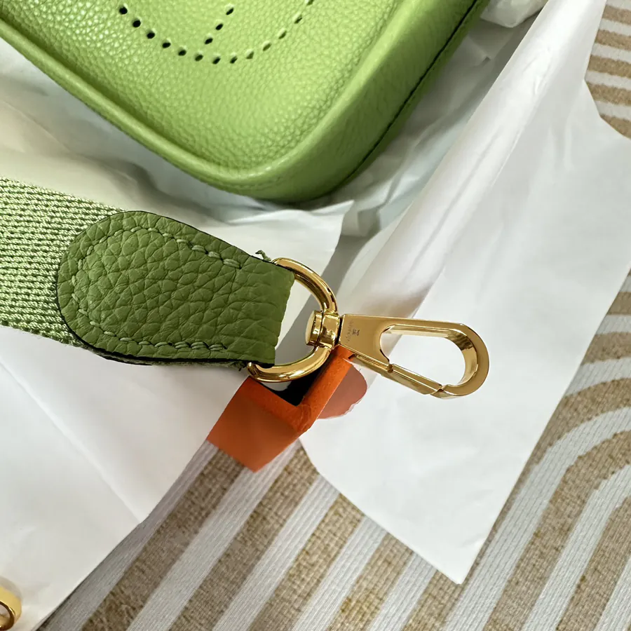 Handmade Evelyne Mini Crossbody Bag in Avocado Green