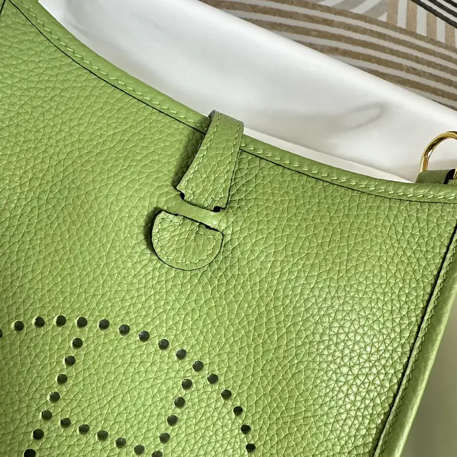 Handmade Evelyne Mini Crossbody Bag in Avocado Green