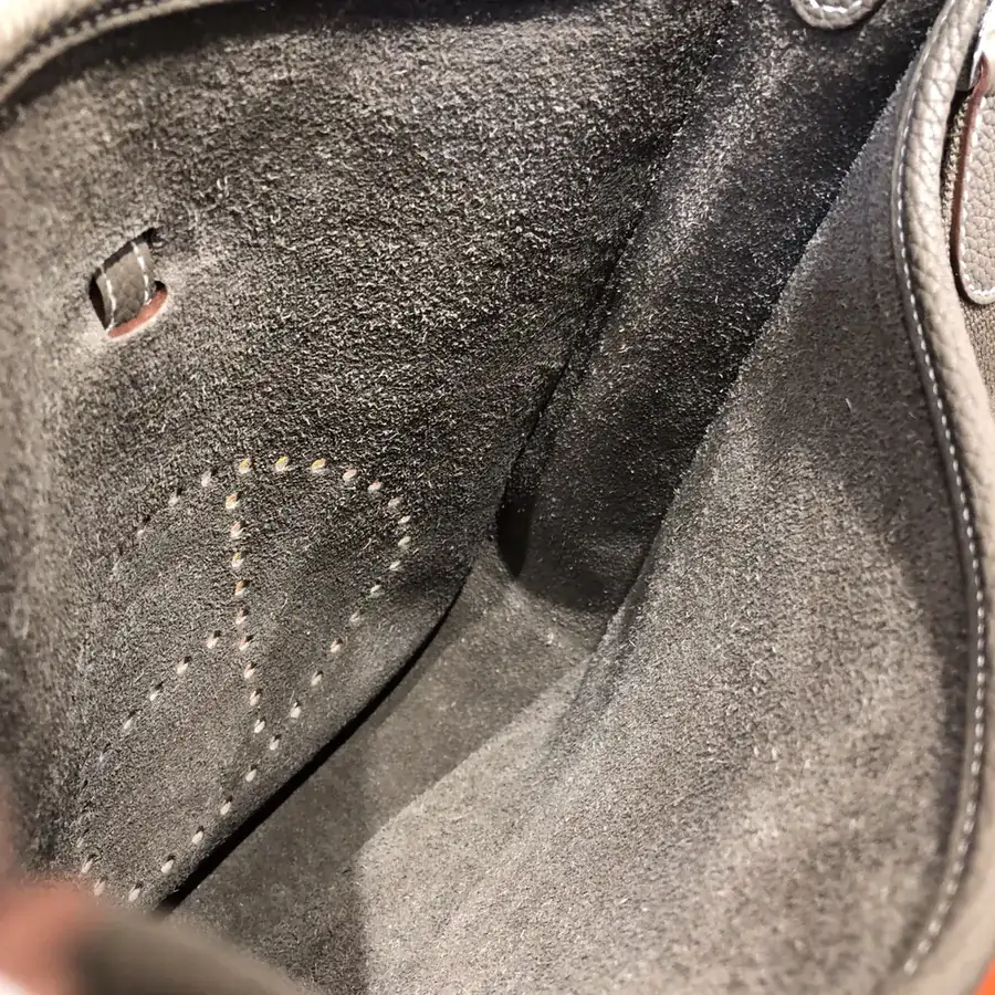 Evelyne Bucket Bag in Grained Calfskin