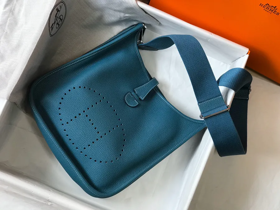 Evelyne 29cm Bucket Bag with Silver Clasp