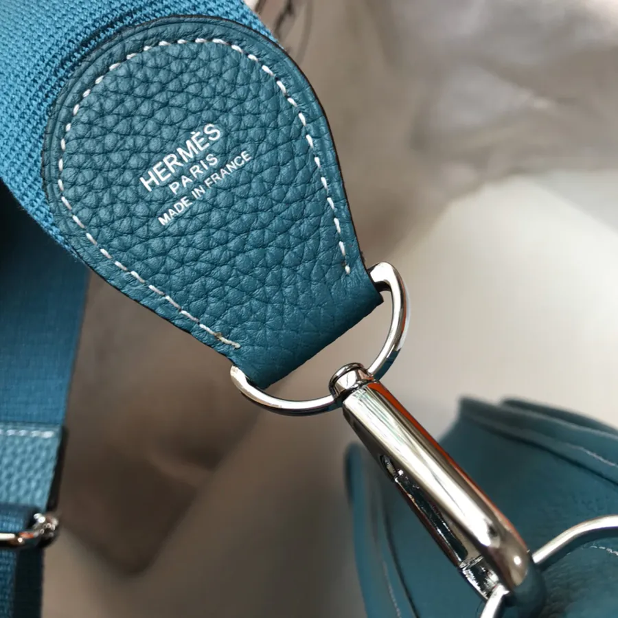 Evelyne 29cm Bucket Bag with Silver Clasp
