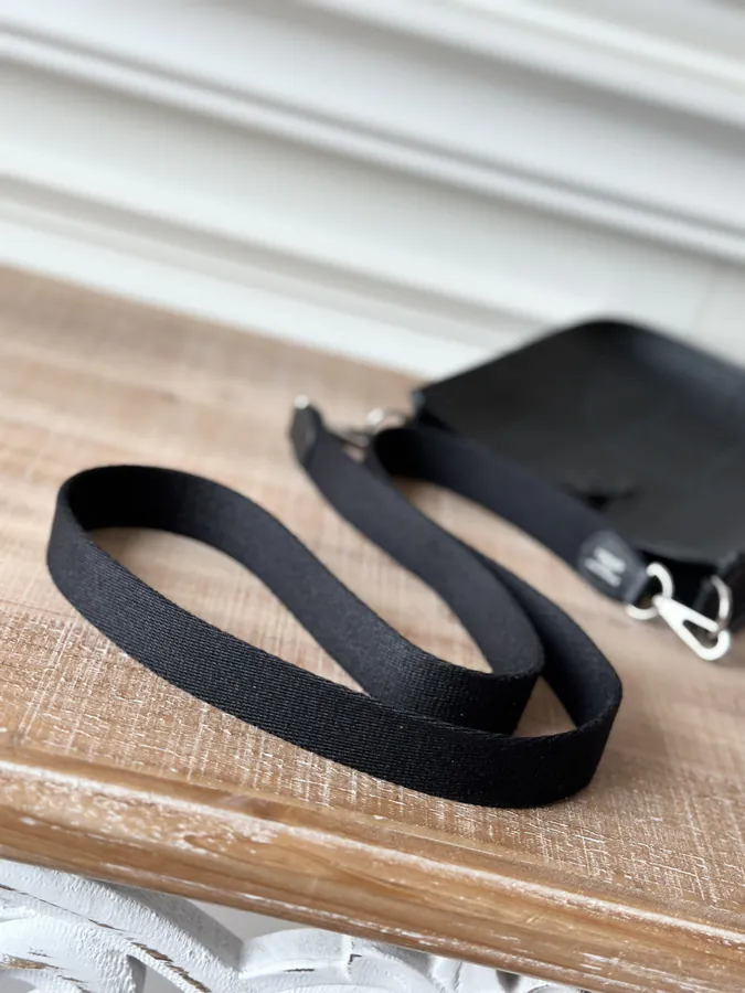 Handmade Evelyne Mini Black with Silver Clasp