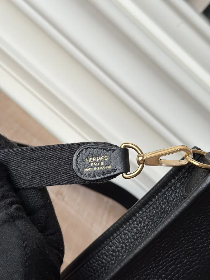 Evelyne Mini Handmade Black with Gold Buckle