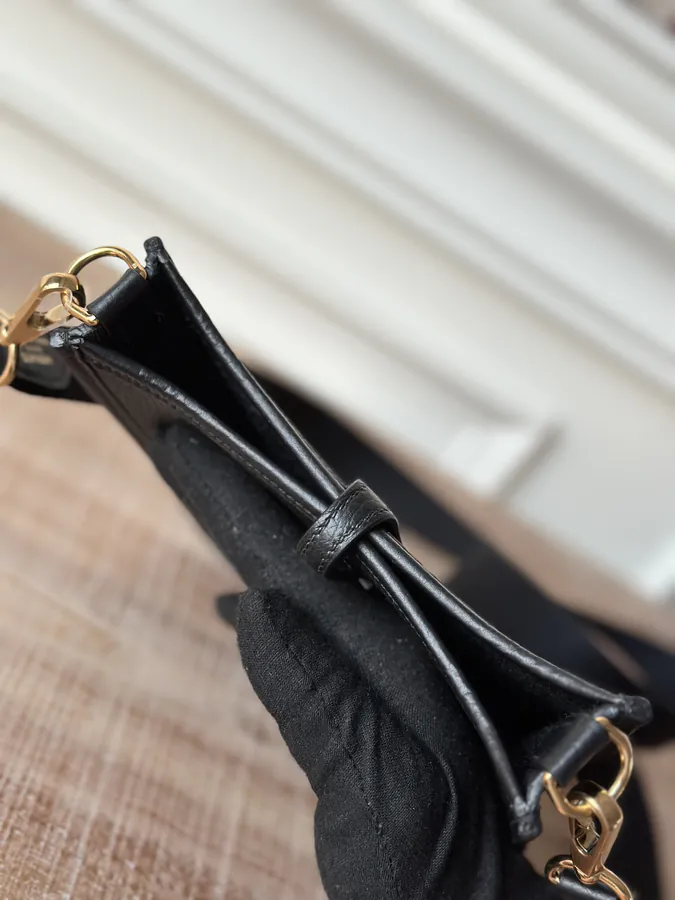 Evelyne Mini Handmade Black with Gold Buckle