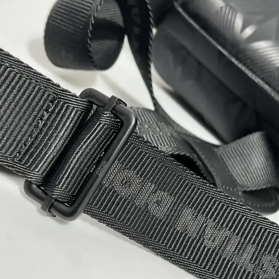 Explorer Messenger Bag Black Grained Calfskin Flip Cover with Zip Pocket