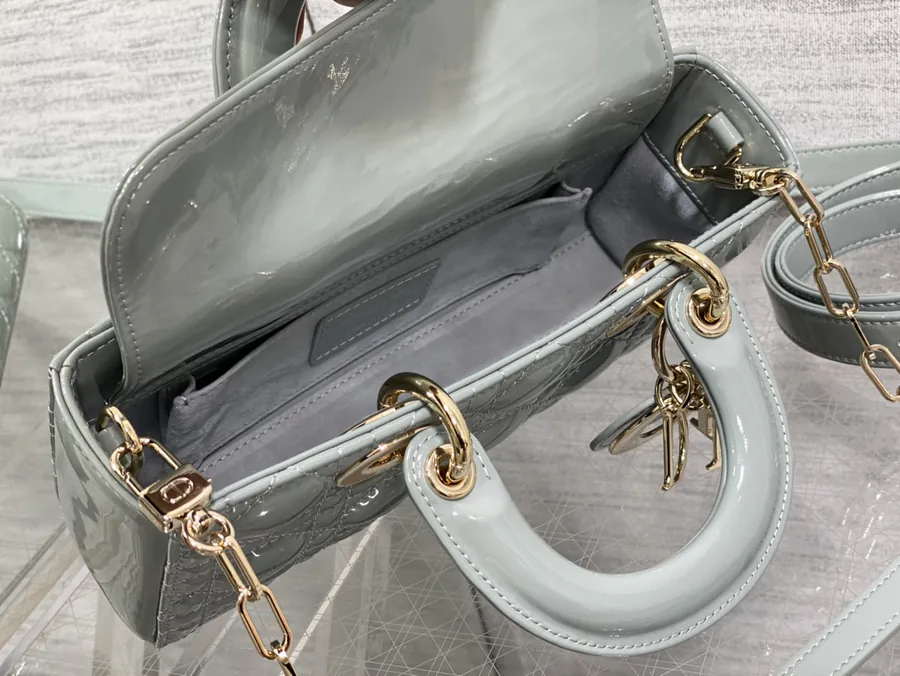 P650 Rock Grey Painted Calfskin Bucket Bag